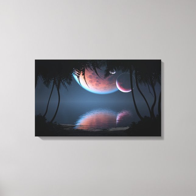 Impressão Em Tela Baía de três luas (Frente)