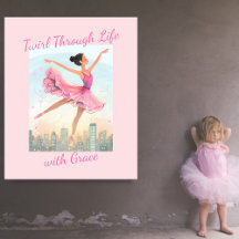 Bailarina Caprichosa Girando com Graça sobre a Cid