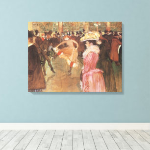 Impressão Em Tela Baile no Clube Noturno por Toulouse Lautrec