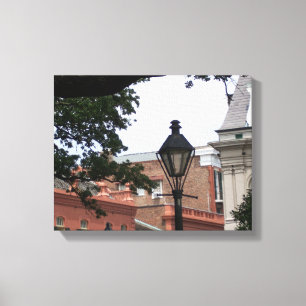 Impressão Em Tela Bairro Francês de Nova Orleans " 35cm x 28cm"