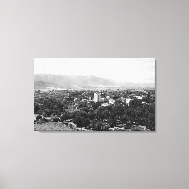 Impressão Em Tela Baker, Oregon Town View PhotoshotBaker, OU (Frente)