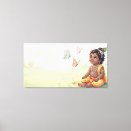Impressão Em Tela Bal Krishna