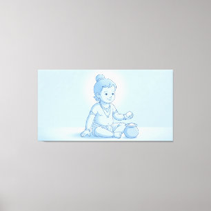 Impressão Em Tela Bal Krishna