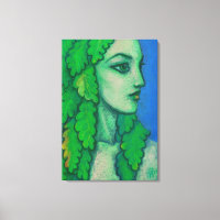 Balanis, dryad, folhas verdes, deusa da floresta, 
