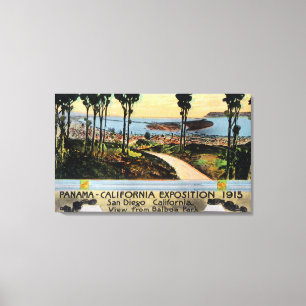 Impressão Em Tela Balboa Park View of City, Panamá-CA Expo