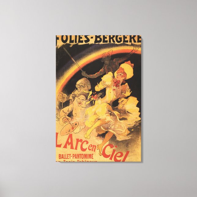 Impressão Em Tela Balé L'Arc-en-Ciel em Folies-Bergere (Frente)