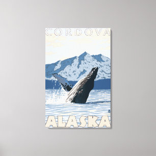Impressão Em Tela Baleia de Humpback - Cordova, Alaska