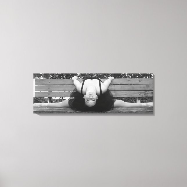 Impressão Em Tela Ballerina No Bench (Frente)