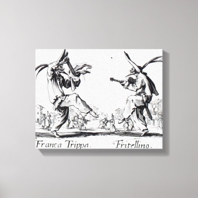 Impressão Em Tela Balli de Sfessania, c.1622 (Frente)