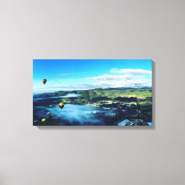 Impressão Em Tela Balões de Ar Quente, Vale Napa (Frente)