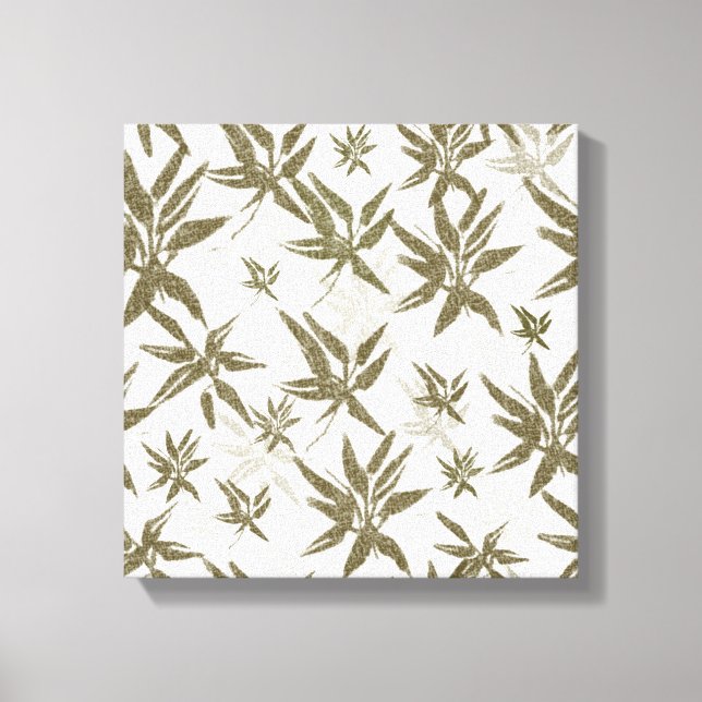 Impressão Em Tela Bambu em White Sheers - padrão de superfície unifo (Frente)