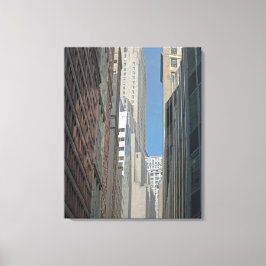 Impressão Em Tela Banco do prédio de Nova York Manhattan