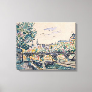 Impressão Em Tela Banco do Seine perto do Pont des Arts