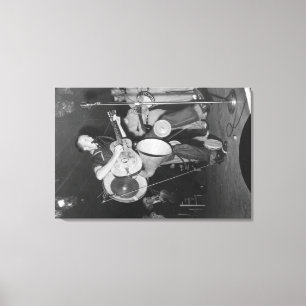 Impressão Em Tela Banda individual no festival de música da montanh