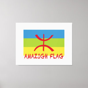 Impressão Em Tela Bandeira Amazigh - Bandeira-Drapeau Amazigh