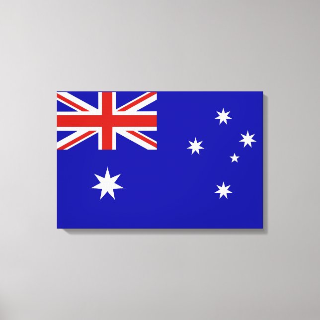 Impressão Em Tela Bandeira australiana (Frente)
