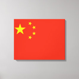Impressão Em Tela Bandeira Chinesa (China)