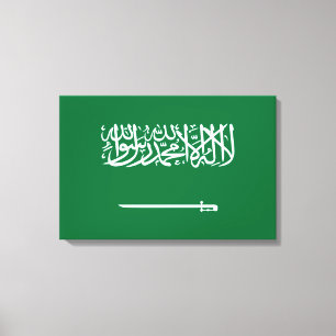 Impressão Em Tela Bandeira da Arábia Saudita