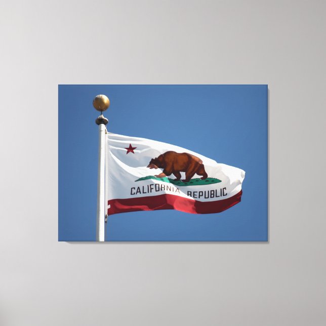 Impressão Em Tela bandeira da Califórnia (Frente)