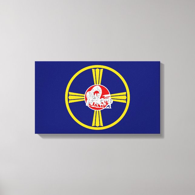 Impressão Em Tela Bandeira da Cidade de Omaha (Nebraska) (Frente)