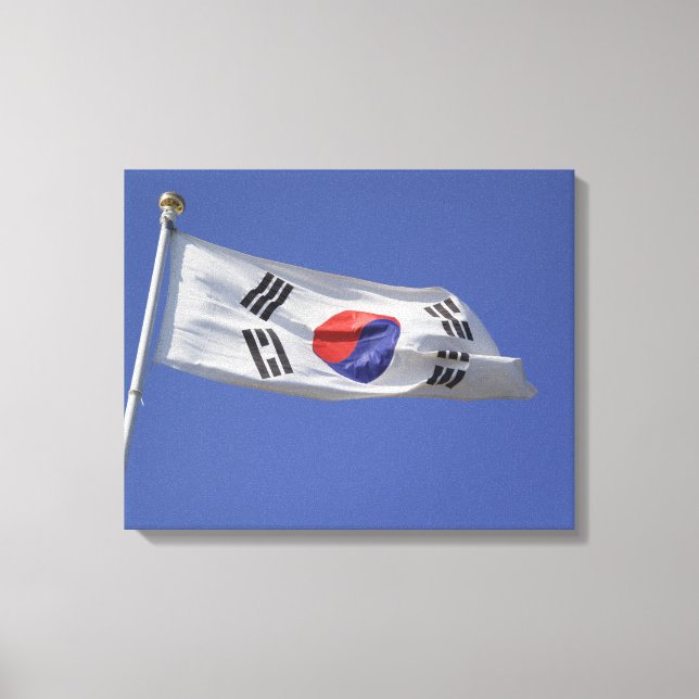 Impressão Em Tela Bandeira da Coreia do Sul (Frente)