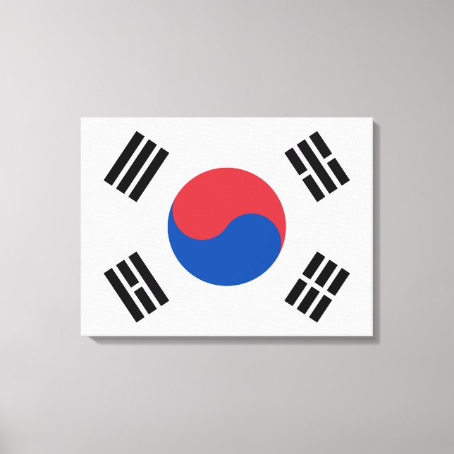 Impressão Em Tela Bandeira da Coreia do Sul (ROK) (Frente)