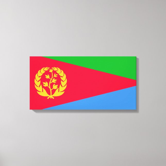 Impressão Em Tela Bandeira da Eritreia (Eritreia) (Frente)