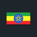 Impressão Em Tela Bandeira da Etiópia<br><div class="desc">Esta design apresenta a bandeira nacional da Etiópia (oficialmente conhecida como República Federal Democrática da Etiópia), que é um país sem litoral da África Oriental no Corno de África. A Etiópia é um dos países mais populosos de África e de todo o mundo. A Etiópia faz fronteira com a Eritreia...</div>