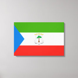 Impressão Em Tela Bandeira da Guiné Equatorial (África)