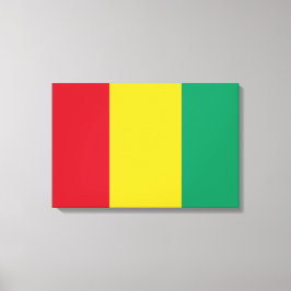 Impressão Em Tela Bandeira da Guiné (país africano)