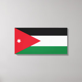 Impressão Em Tela Bandeira da Jordânia