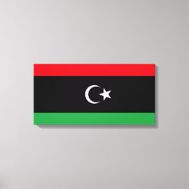 Impressão Em Tela Bandeira da Líbia