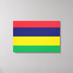 Impressão Em Tela Bandeira da Maurícia