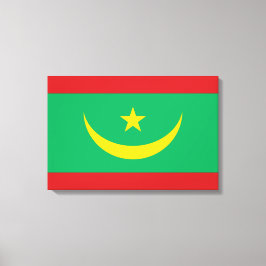 Impressão Em Tela Bandeira da Mauritânia