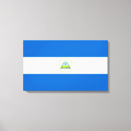Impressão Em Tela Bandeira da Nicarágua