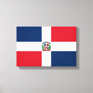 Impressão Em Tela Bandeira da República Dominicana