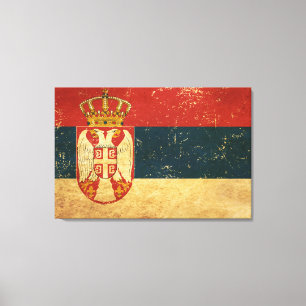 Impressão Em Tela Bandeira da Sérvia
