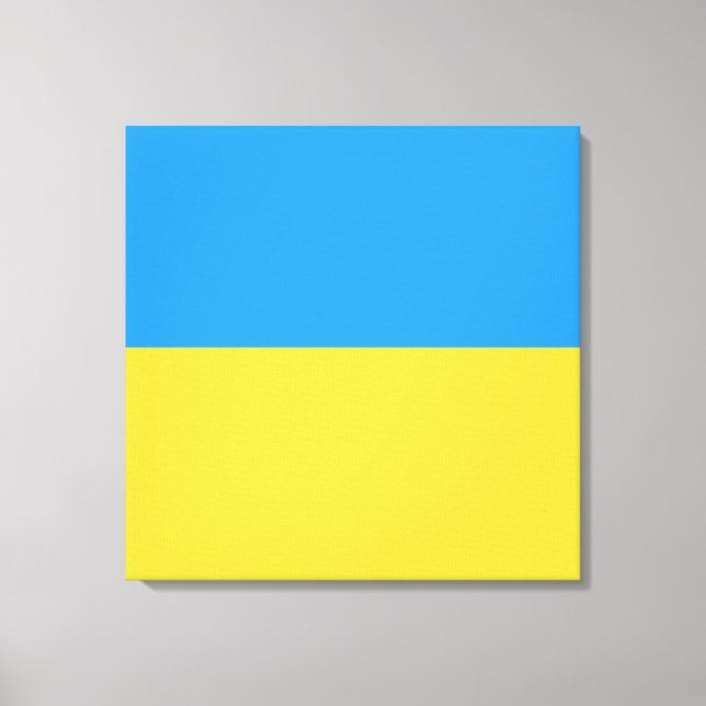 Impressão Em Tela Bandeira da Ucrânia (Frente)