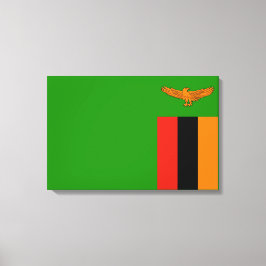 Impressão Em Tela Bandeira da Zâmbia
