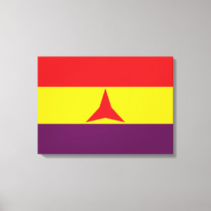 Impressão Em Tela Bandeira das Brigadas Internacionais (Guerra Civil