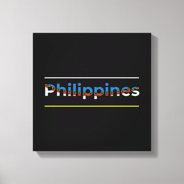 Impressão Em Tela Bandeira das Filipinas - Letreiros Patrióticos de  (Frente)