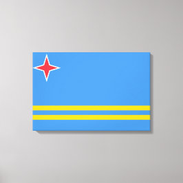 Impressão Em Tela Bandeira de Aruba