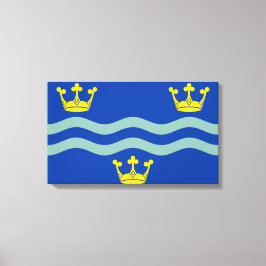 Impressão Em Tela Bandeira de Cambridgeshire (County of England, UK)