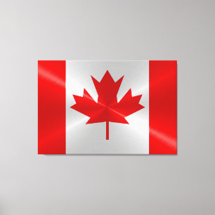 Impressão Em Tela Bandeira de Canadá