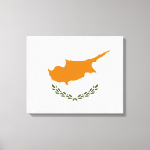 Impressão Em Tela Bandeira de Chipre (cipriota grego)