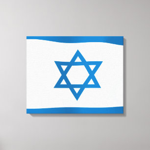 Impressão Em Tela Bandeira de Israel