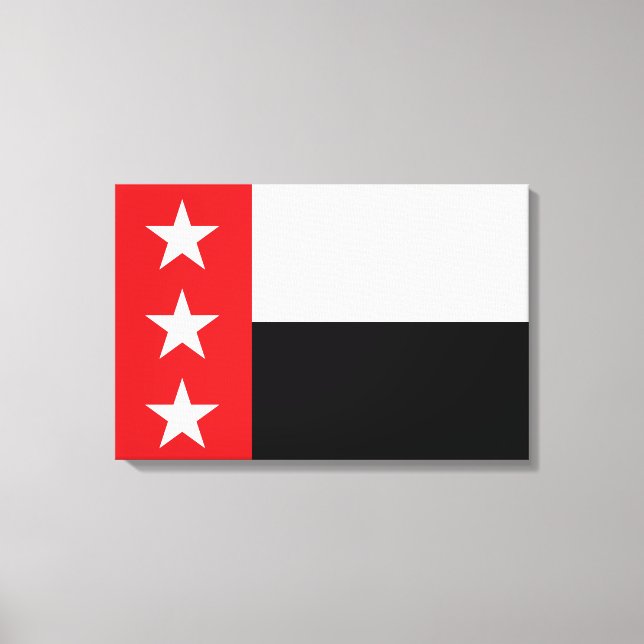 Impressão Em Tela Bandeira de Laredo (Texas) (Frente)