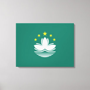 Impressão Em Tela Bandeira de Macau (região chinesa)