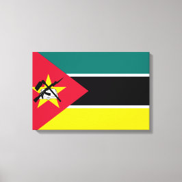 Impressão Em Tela Bandeira de Moçambique (Bandeira Nacional)