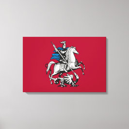 Impressão Em Tela Bandeira de Moscou (capital russa)